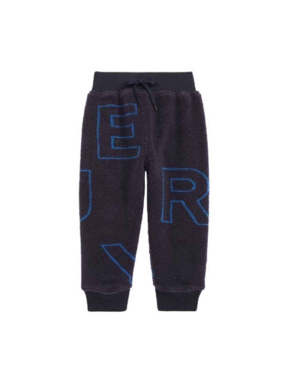Burberry Edgar Scattered Logo-Print Joggers, Navy Black, Boy's Size 6Y New w/Tag